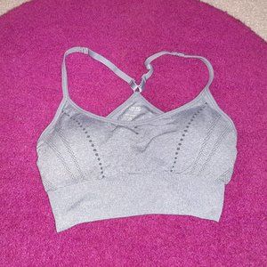 Light Gray padded sports bra